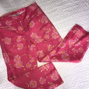 Lilly Pulitzer linen cropped pants size 8